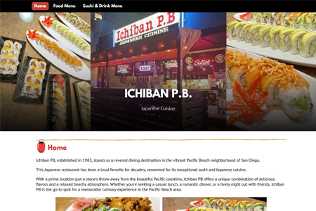 thumbnail of Ichiban PB website