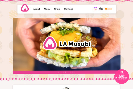 thumbnail of LA Musubi website